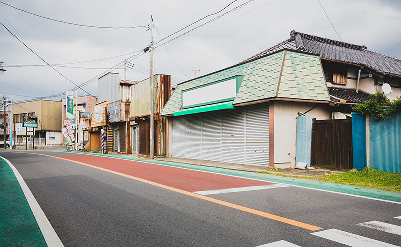 空き店舗が増えた商店街